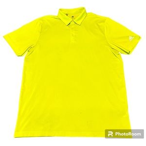 Adidas Men’s Yellow Golf Polo Size L